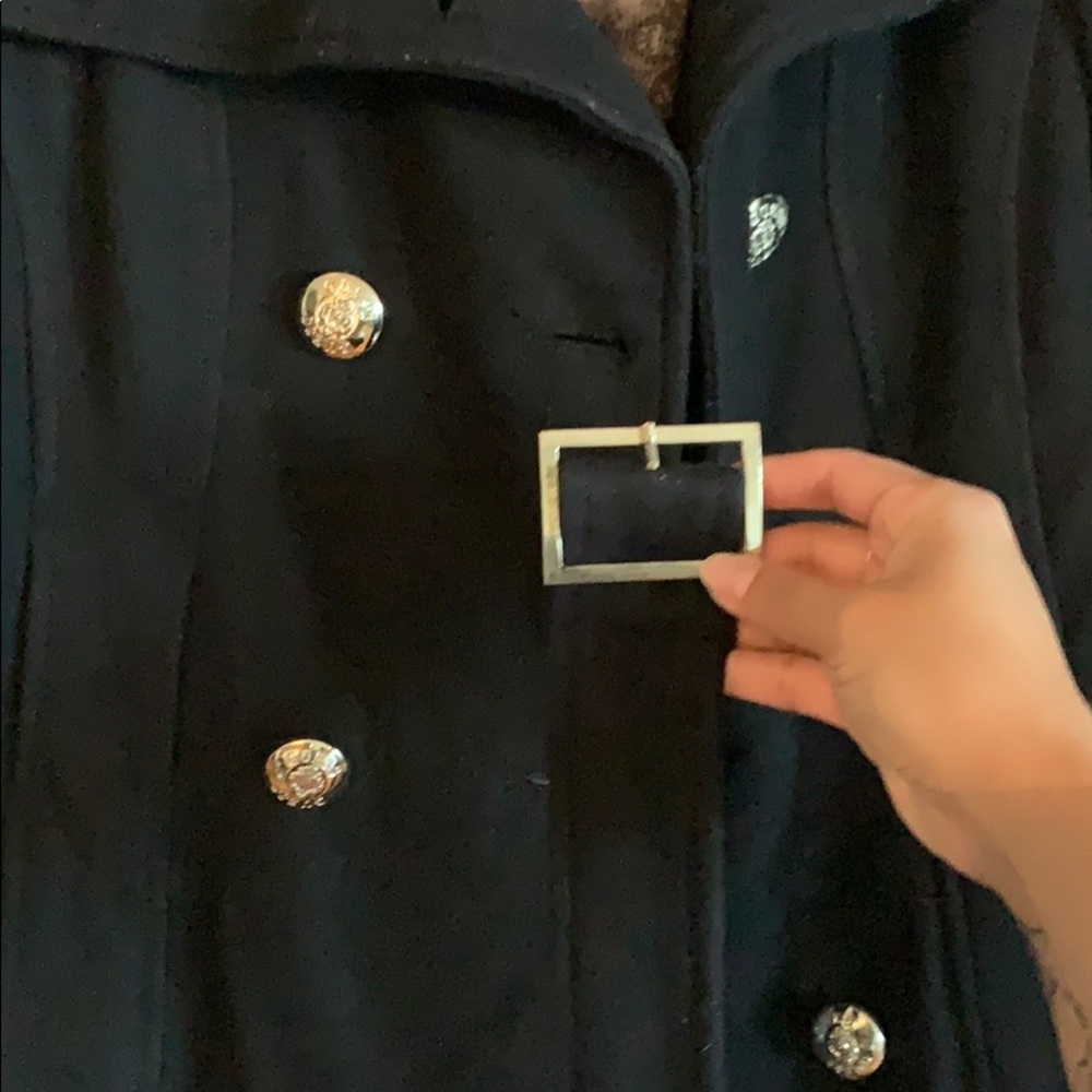 Guess Black Peacoat Size S - Picture 5 of 8